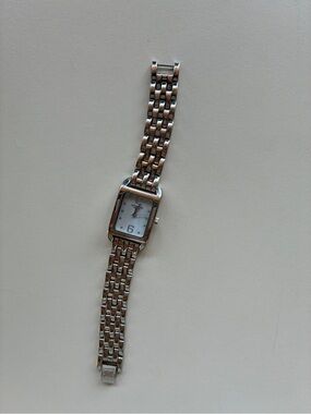 Liz Claiborne Silver Tone Women's Link Bracelet Watch